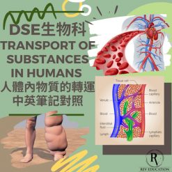 網上補習 Dse Biology 補習 Transport of substances in humans 人體內物質的轉運