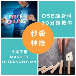 網上補習 Dse Econ 補習 市場干預 Market intervention