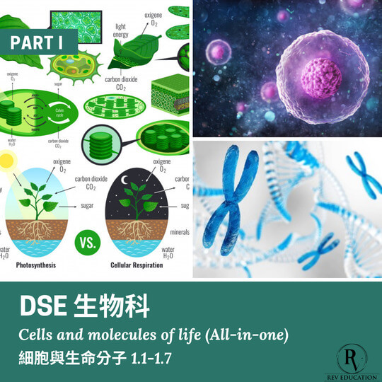 Dse Biology 補習 Part I Cells and molecules of life 細胞與生命分子 (All-In-One)